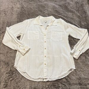 Lucky Brand White Button-Up Shirt